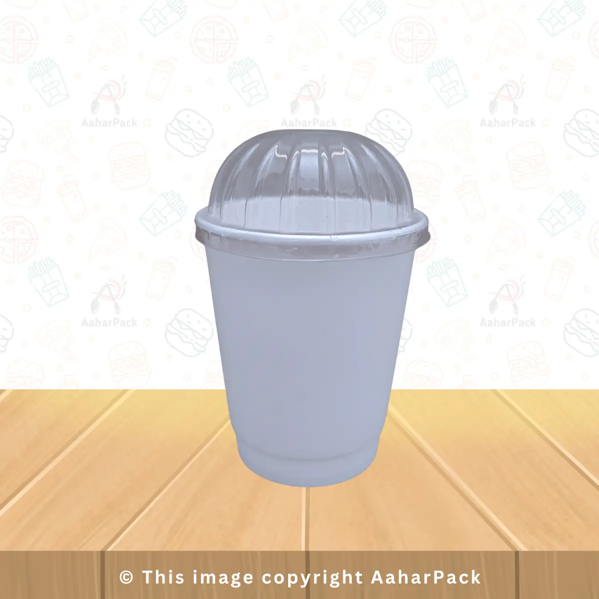 250 ML (8OZ) Double Wall White Paper Cup With Dome Lid Pack Of 1000 Pcs