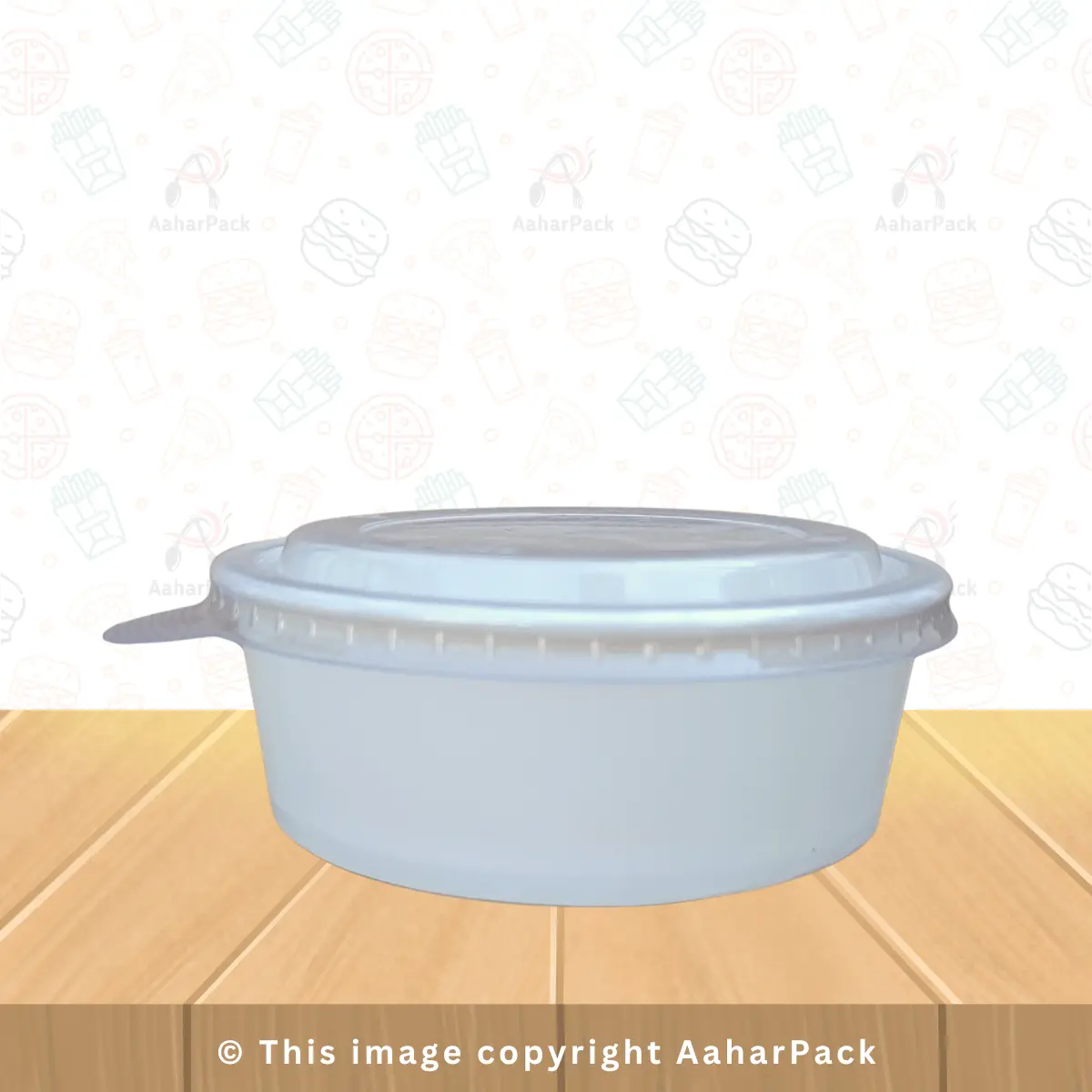 500 ML White Paper Salad Bowls with PET Lids – Pack of 1000 | Leak-Proof, Food-Grade Disposable Bowls for Salad, Pasta & Meal Delivery
