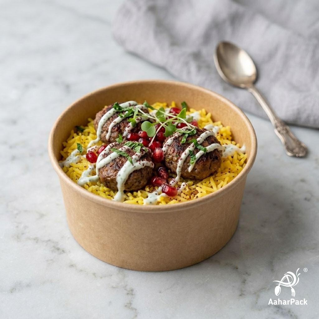 200 ML Kraft Paper Bowls Without Lid (Pack of 250) - Small Brown Disposable Paper Bowls | Eco-Friendly, Leak-Proof Food Containers for Ice Cream, Desserts, Dips & Side Dishes