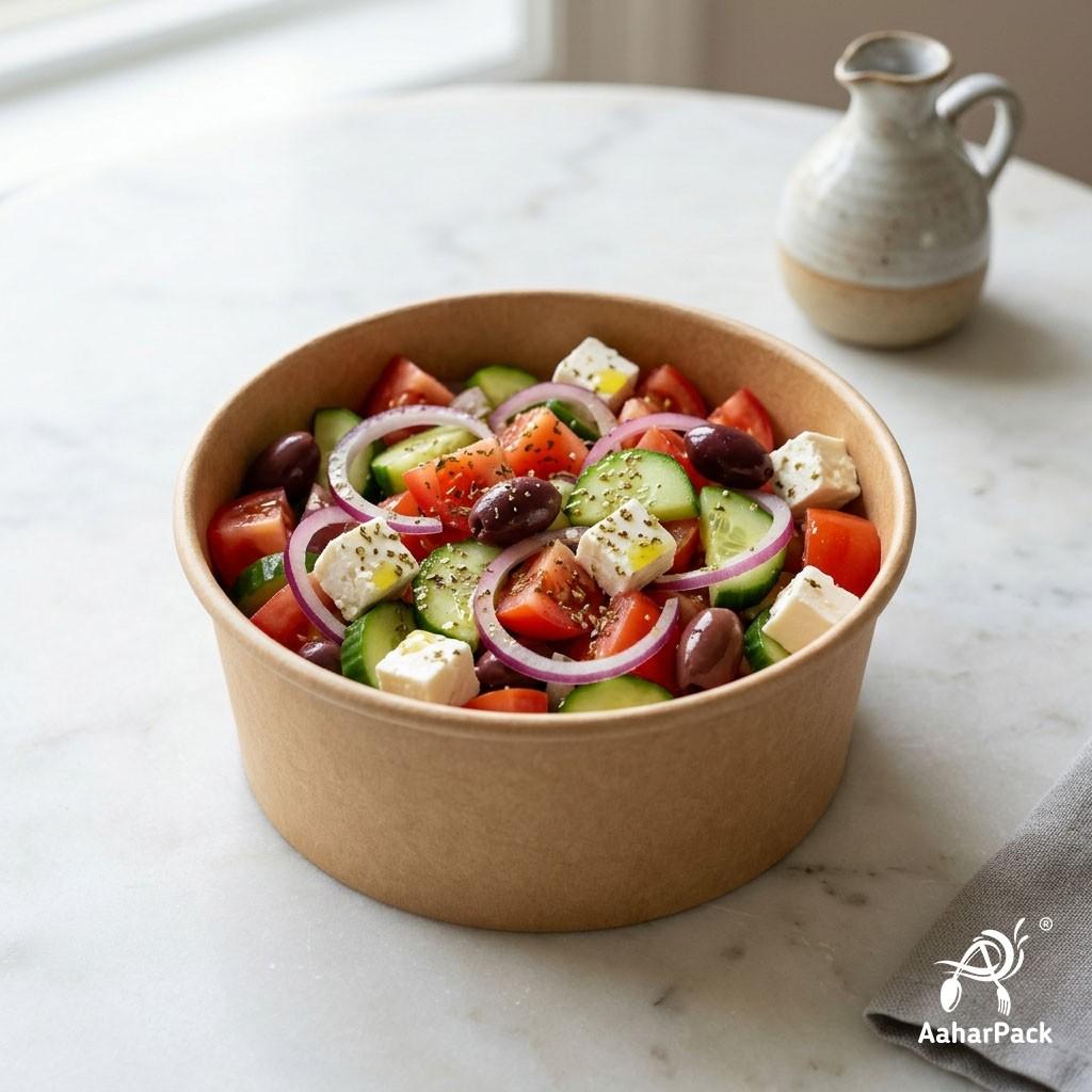 200 ML Kraft Paper Bowls Without Lid (Pack of 250) - Small Brown Disposable Paper Bowls | Eco-Friendly, Leak-Proof Food Containers for Ice Cream, Desserts, Dips & Side Dishes