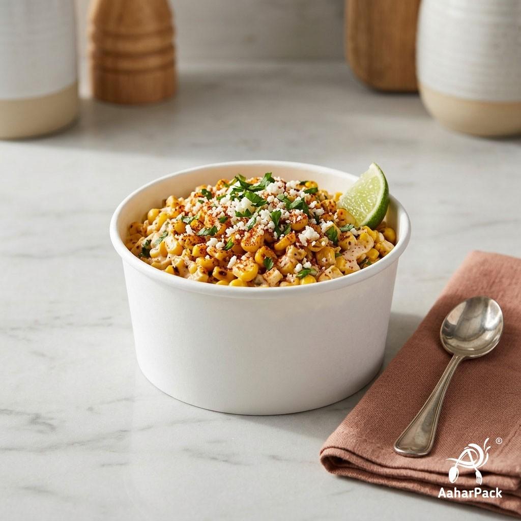 200 ML White Paper Bowls Without Lid (Pack of 250) - Small Disposable Paper Bowls | Premium Leak-Proof Food Containers for Ice Cream, Desserts, Sauces & Side Dishes