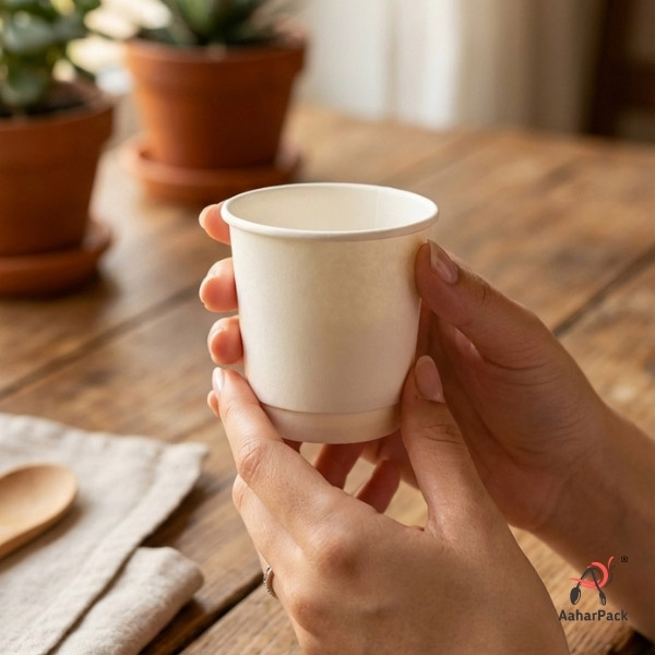120 ML (4oz) Double Wall White Paper Cups – Pack of 1000 | Premium Disposable Cups