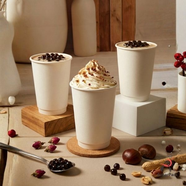 White Double Wall Paper Cup without Lid