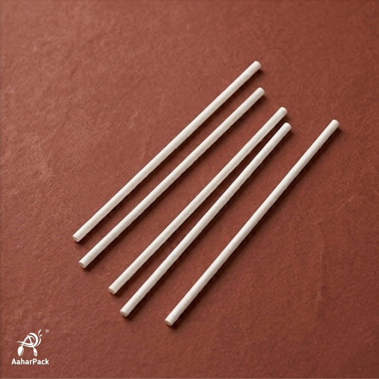 6mm White Paper Straws (Pack of 2700) - Unwrapped Bulk Biodegradable Drinking Straws for Cafes, Restaurants & Events