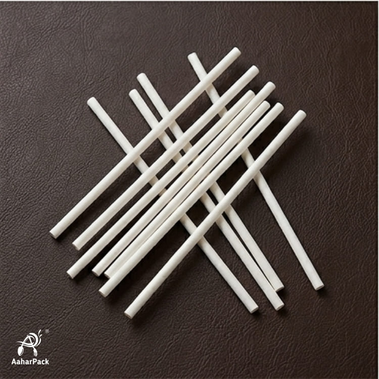 8mm White Paper Straws (Pack of 1200) - Wide-Bore Unwrapped Bulk Biodegradable Drinking Straws for Smoothies, Shakes & Frappes